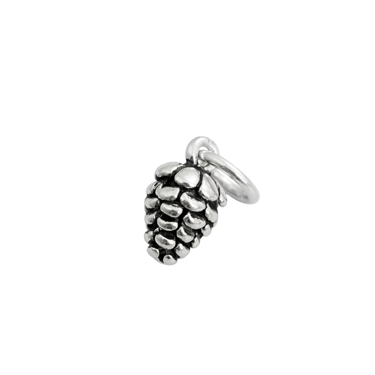 Silver Pinecone Charm Pendant