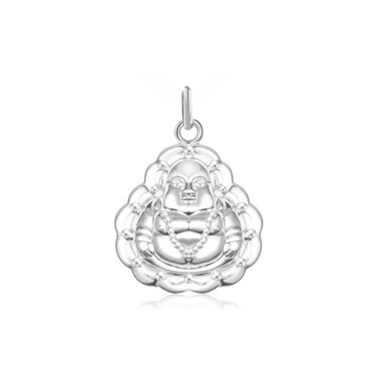 Fine Silver Happy Buddha Pendant