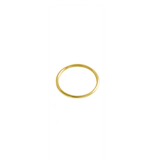 1.2mm 18k Gold Plated Sterling Silver Stacking Ring - sugarkittenlondon