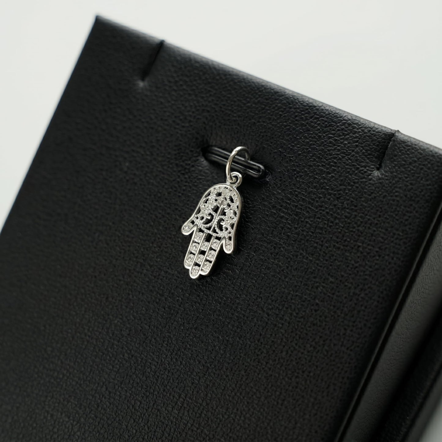 Sterling Silver Hamsa Hand of Fatima Necklace Bracelet Charm Pendant