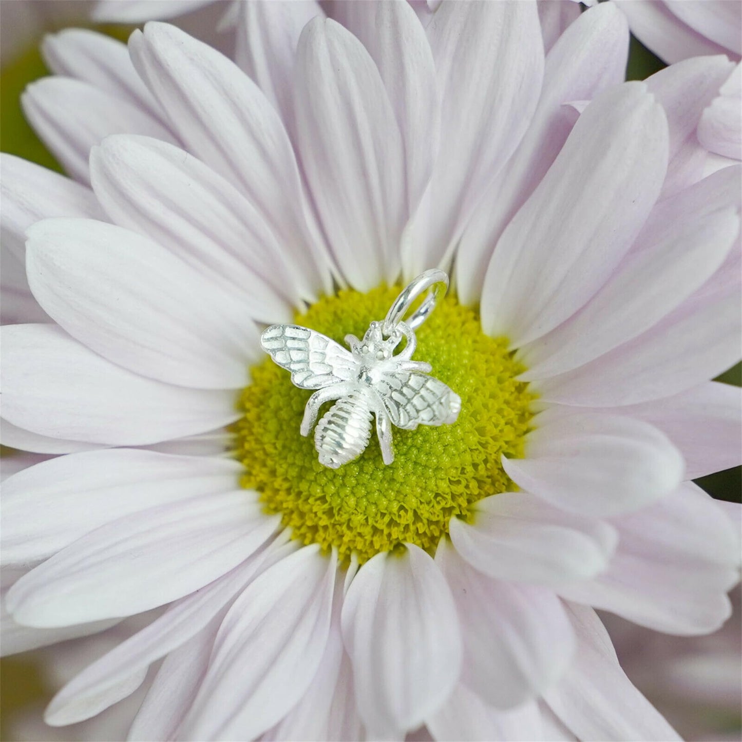 Sterling Silver 3D Bumble Bee Insect Necklace Bracelet Charm Pendant