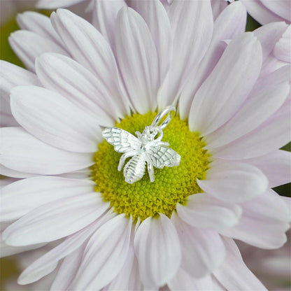 Sterling Silver 3D Bumble Bee Insect Necklace Bracelet Charm Pendant