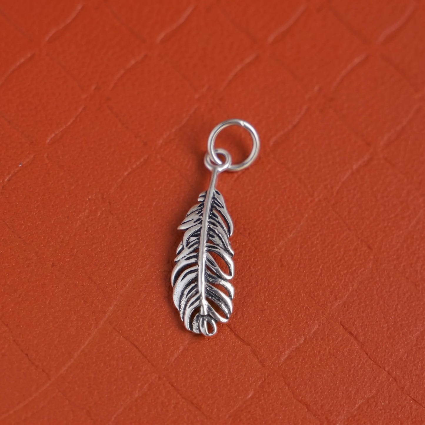 Sterling Silver Small Feather Angel Wing Charm Pendant For Necklace Bracelet Earrings