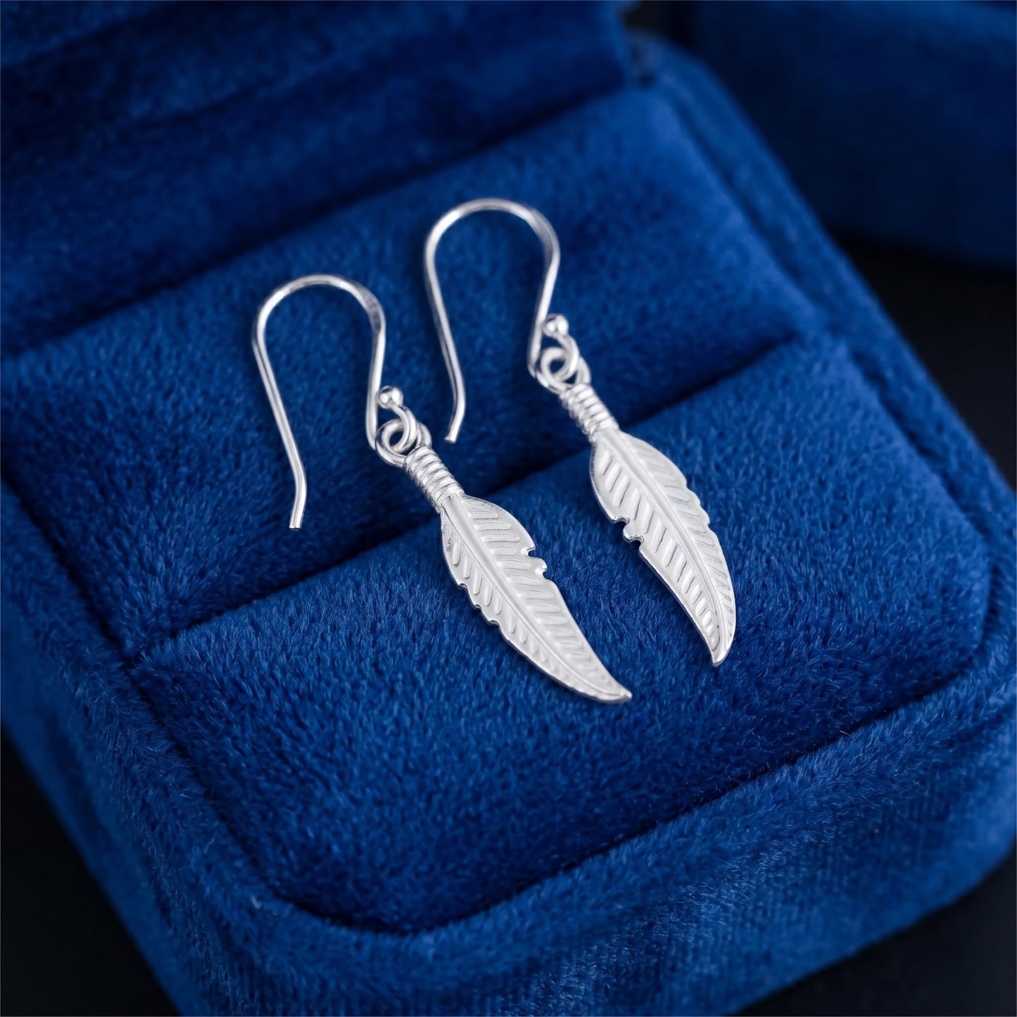 Sterling Silver Small Feather Angel Leaf Wing Charm Pendant For Necklace Bracelet Earrings (PS029)