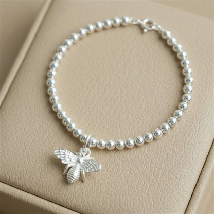 Sterling Silver 3D Bumble Bee Insect Necklace Bracelet Charm Pendant