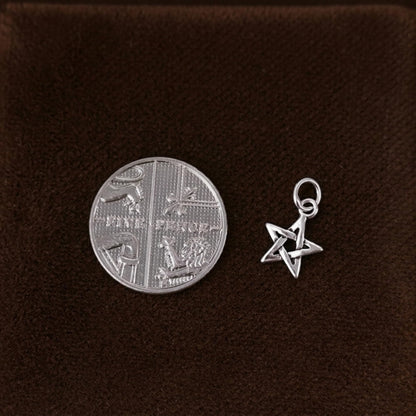 Sterling Silver Hollow Lucky Bright Star Necklace Bracelet Earrings Pendant Charm