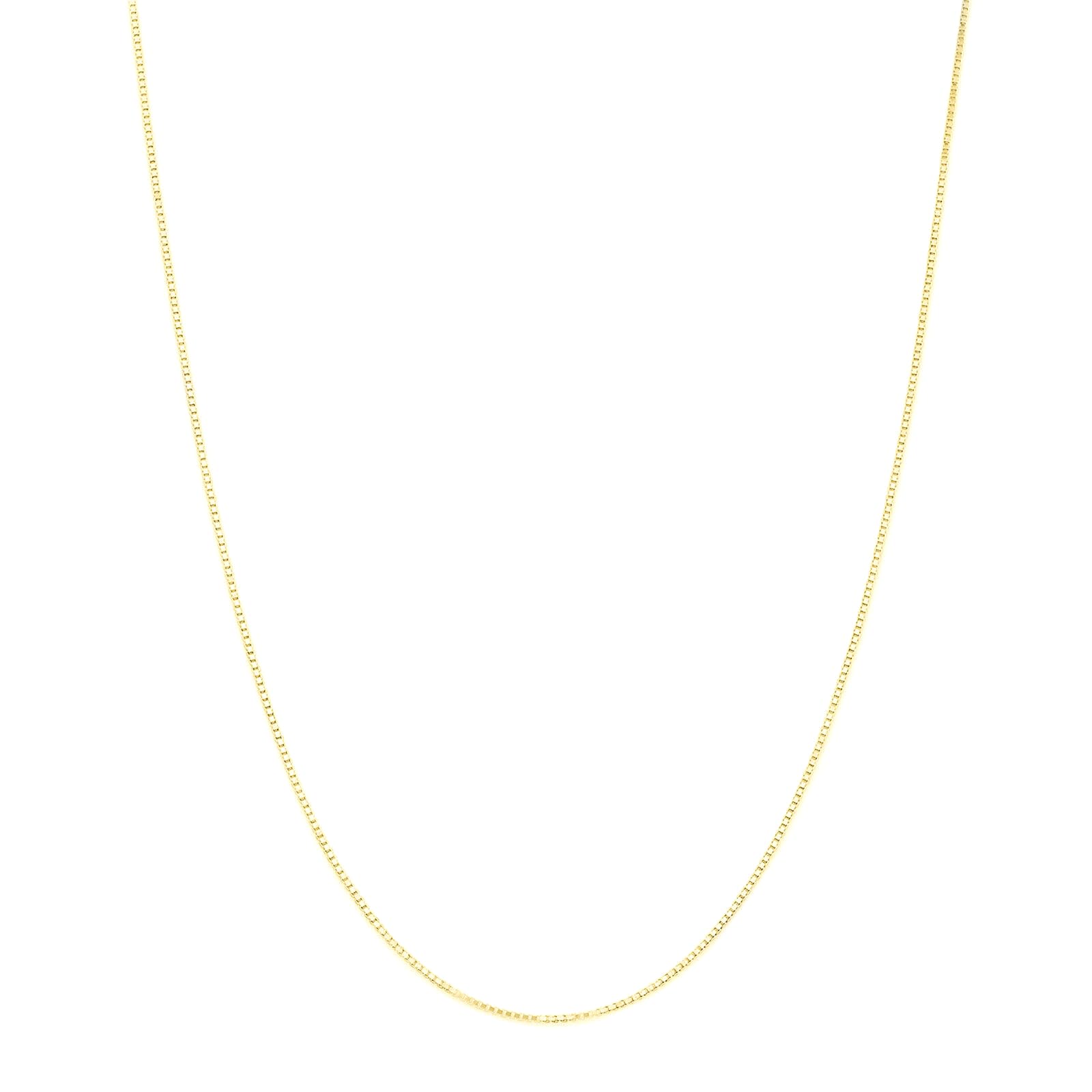 Minimalist Box Chain, Gold tone, flat snake-link style necklace