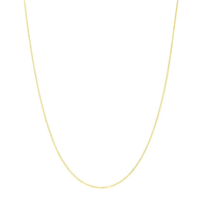 Minimalist Box Chain, Gold tone, flat snake-link style necklace