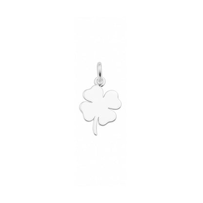 Sterling Silver Lucky Four Leaf Clover Pendant Charm For Necklace Bracelet