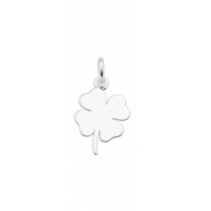 Sterling Silver Lucky Four Leaf Clover Pendant Charm For Necklace Bracelet