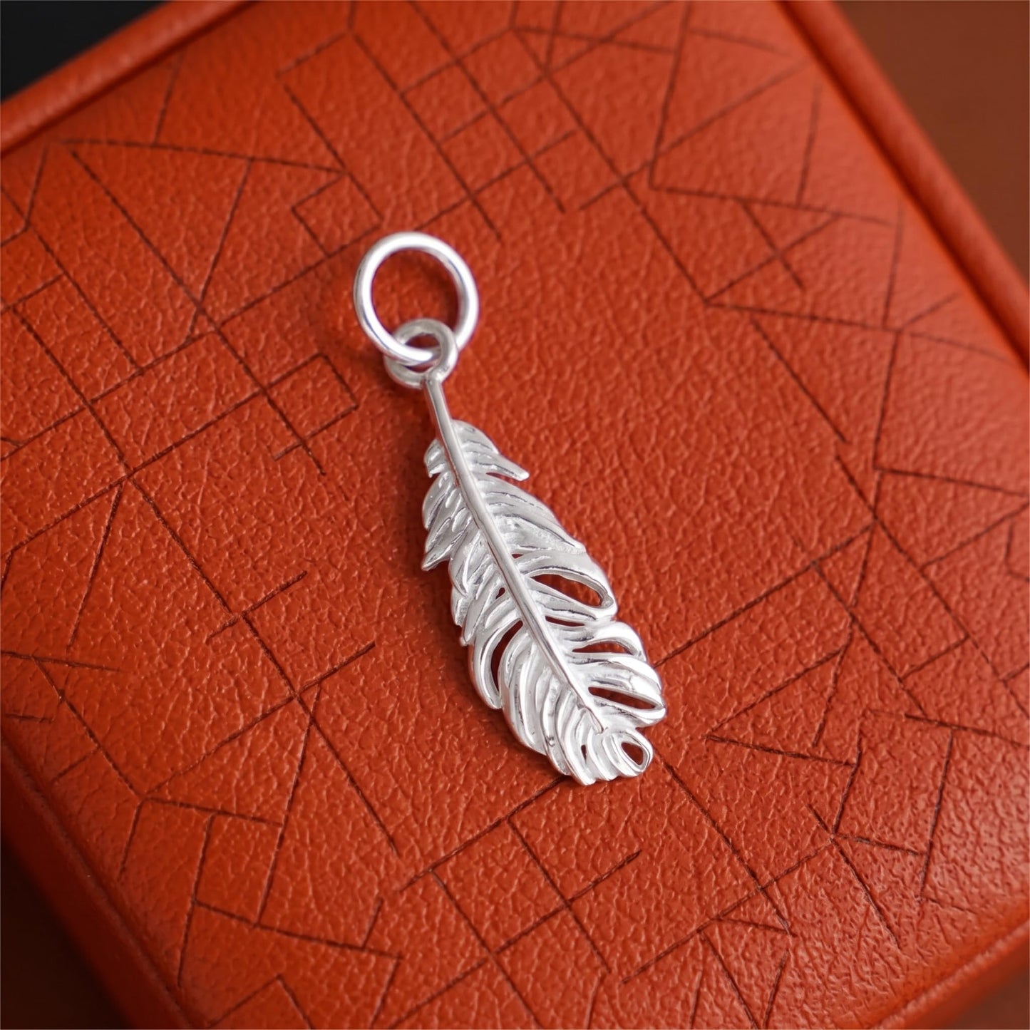 Sterling Silver Small Feather Angel Wing Charm Pendant For Necklace Bracelet Earrings