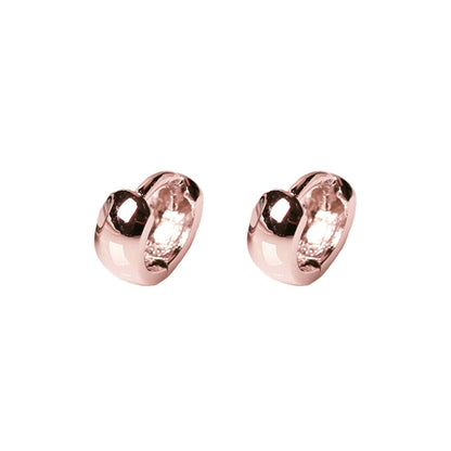 Sterling Silver 3mm Band Huggie Sleeper Hoop Earrings 6mm 8mm 10mm Unisex