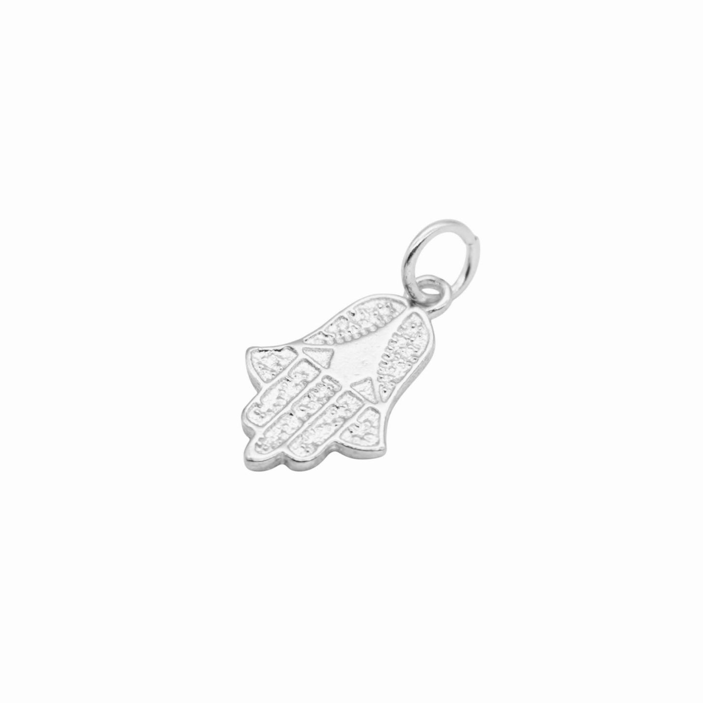 Sterling Silver Hamsa Hand of Fatima Necklace Bracelet Charm Pendant