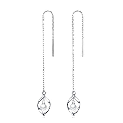 Lily Drop Threader Earrings