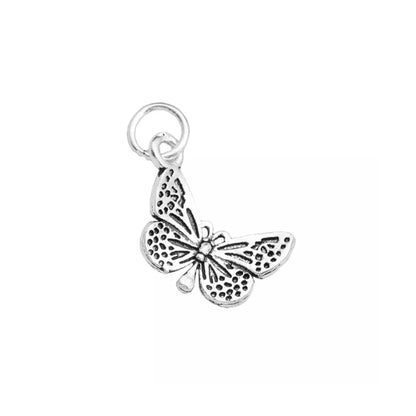 Sterling Silver Butterfly Pendant Charm for Necklace Bracelet Earrings