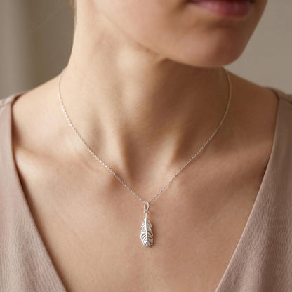 Sterling Silver Small Feather Angel Wing Charm Pendant For Necklace Bracelet Earrings