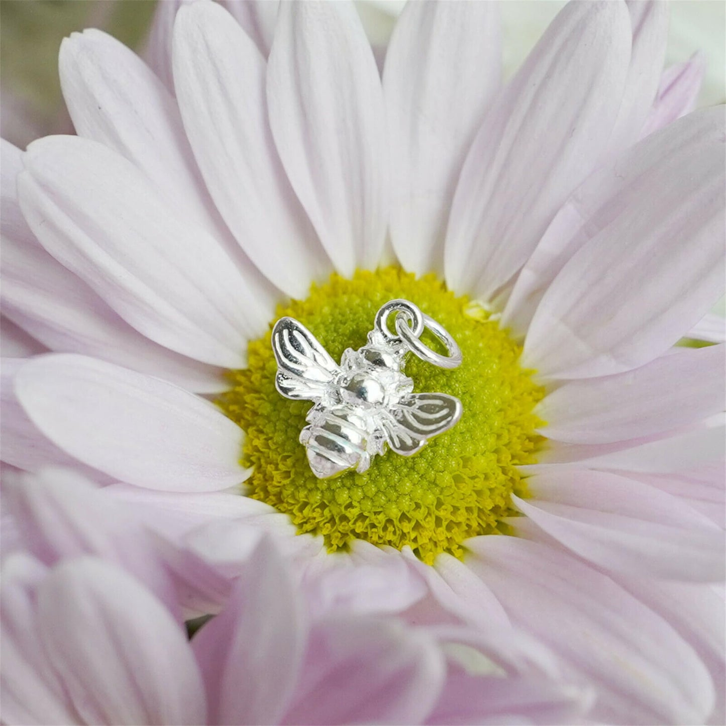 Sterling Silver 3D Bumble Bee Insect Necklace Bracelet Charm Pendant