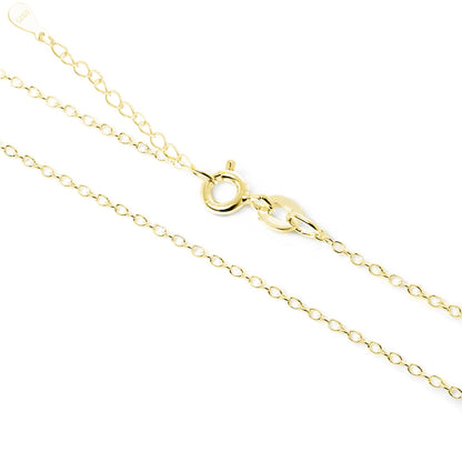 3-Tone Mixed Link Chain in 18K gold tone, round clasp and interlinked chain sections