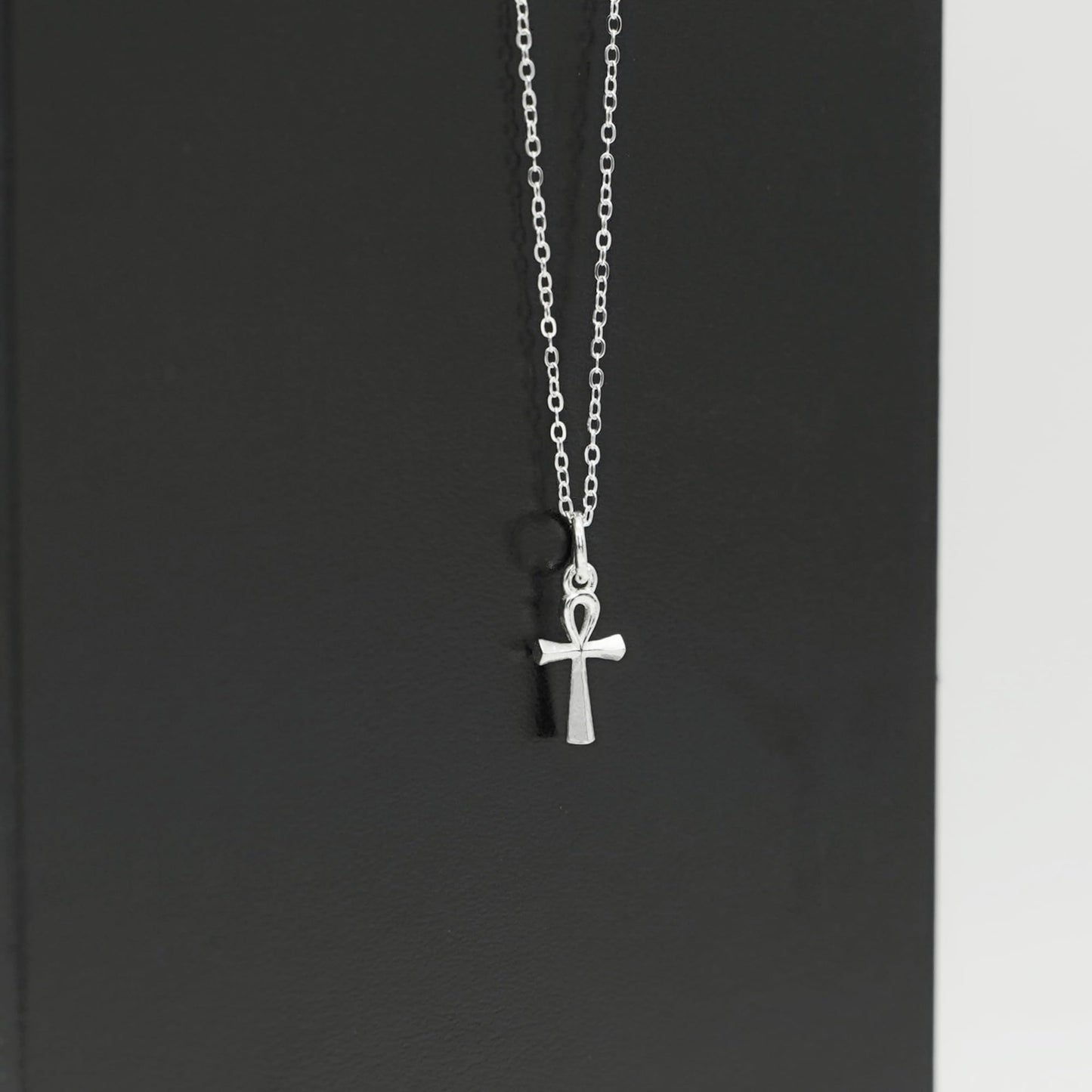 Sterling Silver Small Ankh Egyptian Cross Charm Pendant 19mm