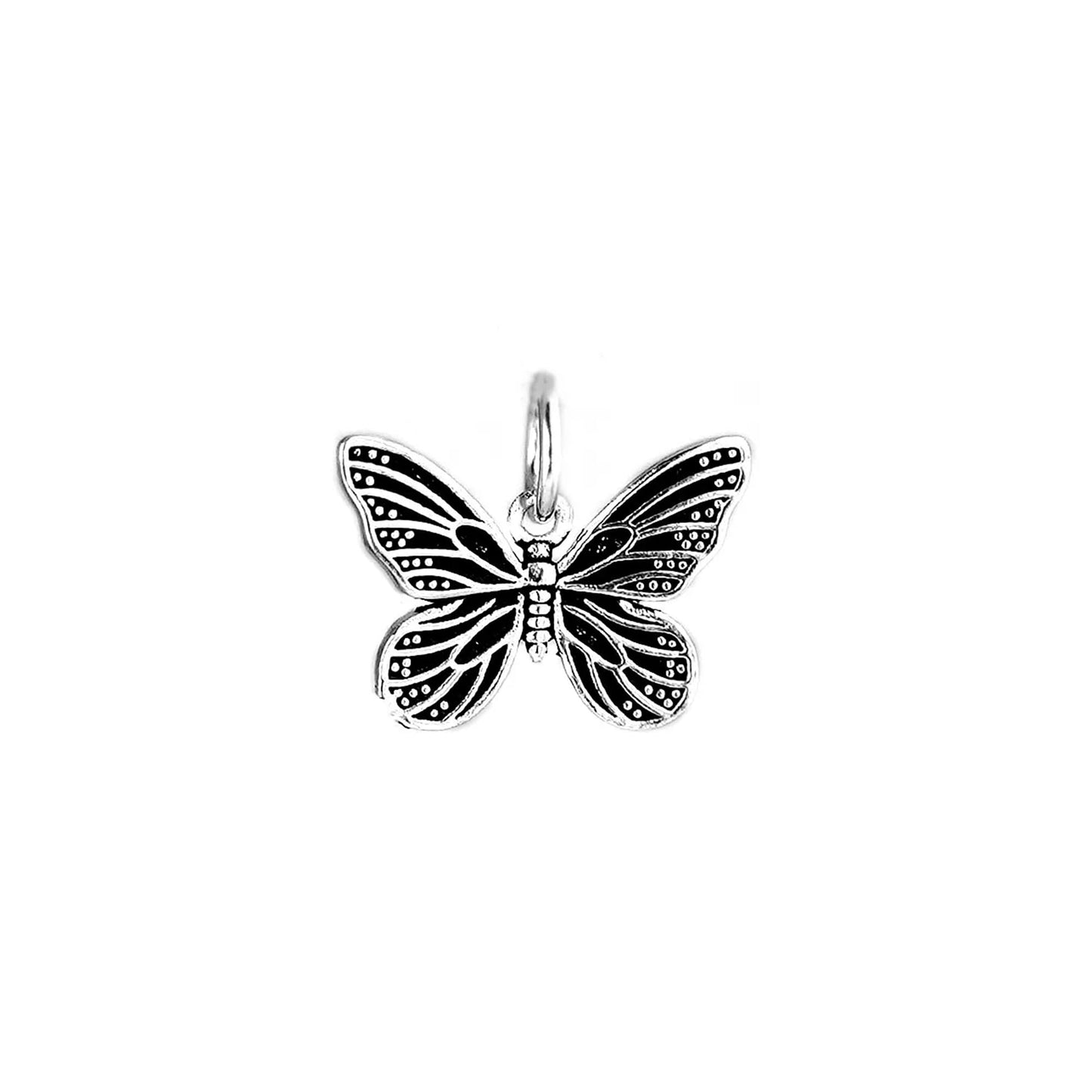 Sterling Silver Butterfly Pendant Charm for Necklace Bracelet Earrings