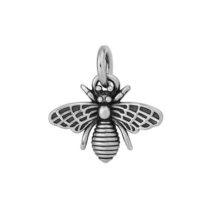 Sterling Silver 3D Bumble Bee Insect Necklace Bracelet Charm Pendant
