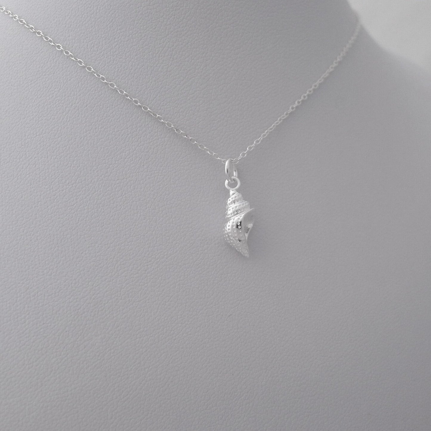 Sterling Silver Nautical Sea Snail Shell Necklace Bracelet Charm Pendant