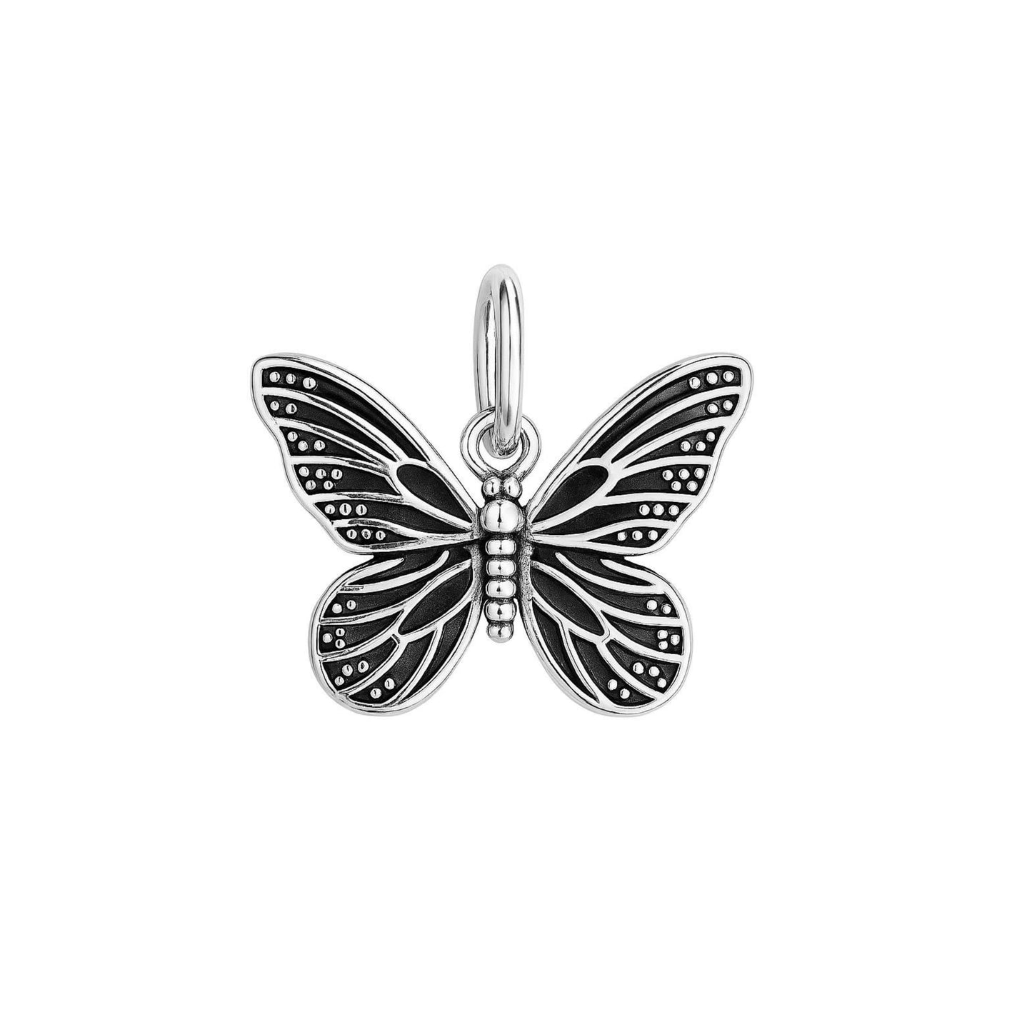Sterling Silver Butterfly Pendant Charm for Necklace Bracelet Earrings