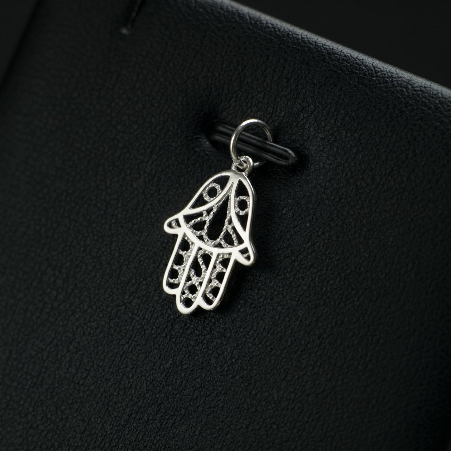 Sterling Silver Hamsa Hand of Fatima Necklace Bracelet Charm Pendant