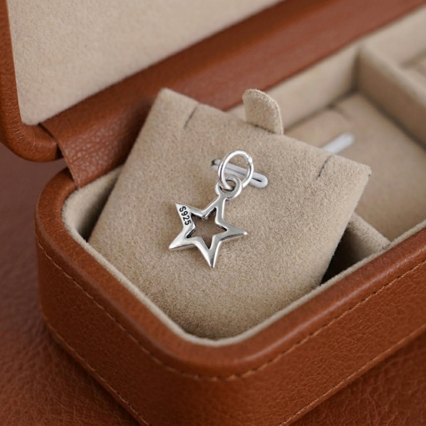 Sterling Silver Hollow Lucky Bright Star Necklace Bracelet Earrings Pendant Charm