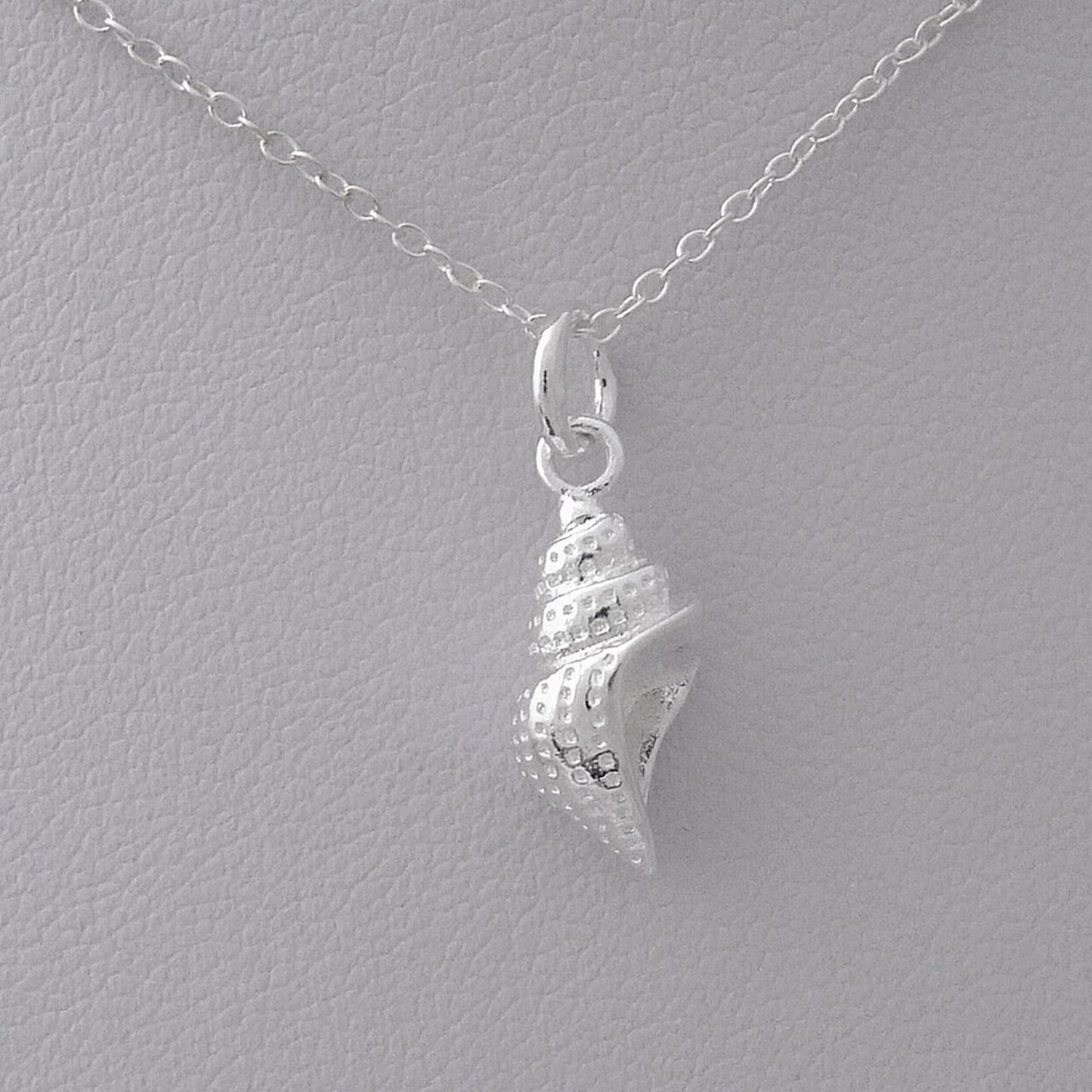 Sterling Silver Nautical Sea Snail Shell Necklace Bracelet Charm Pendant
