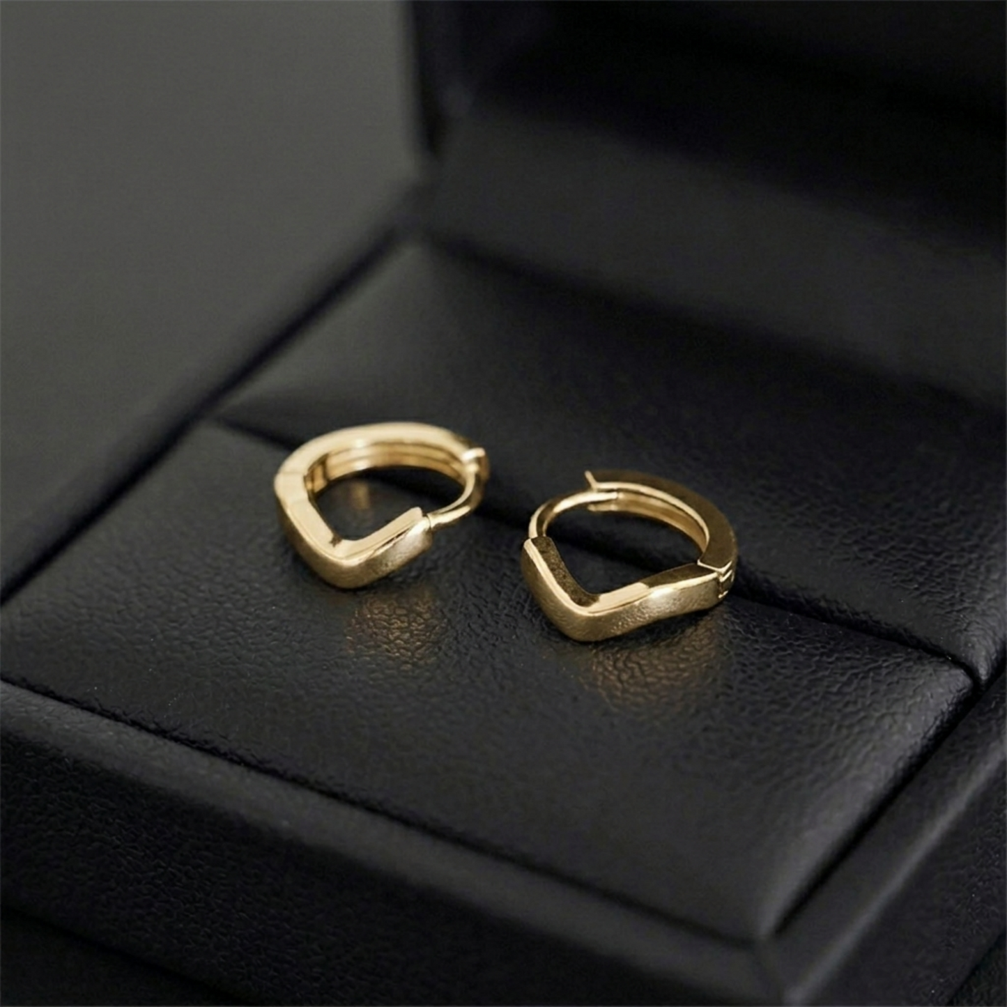 Wishbone Huggie Hoops