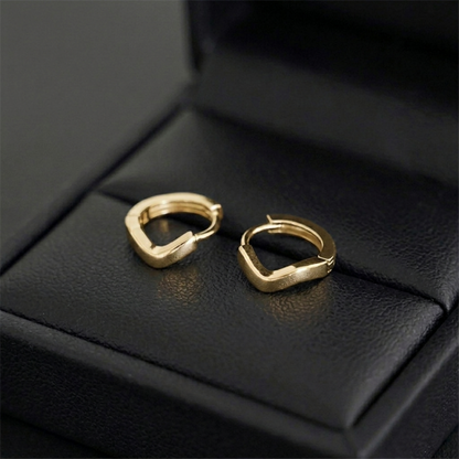Wishbone Huggie Hoops