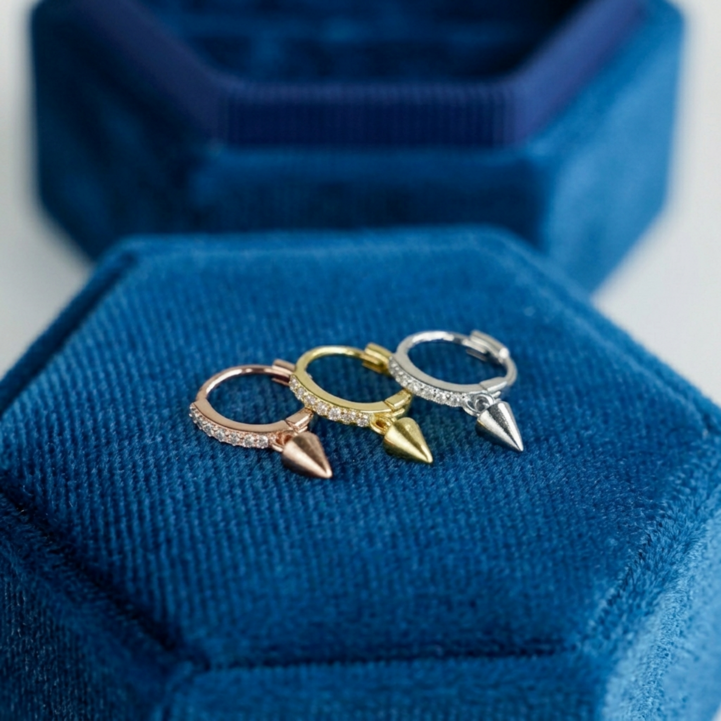 Cone Spike Hoops