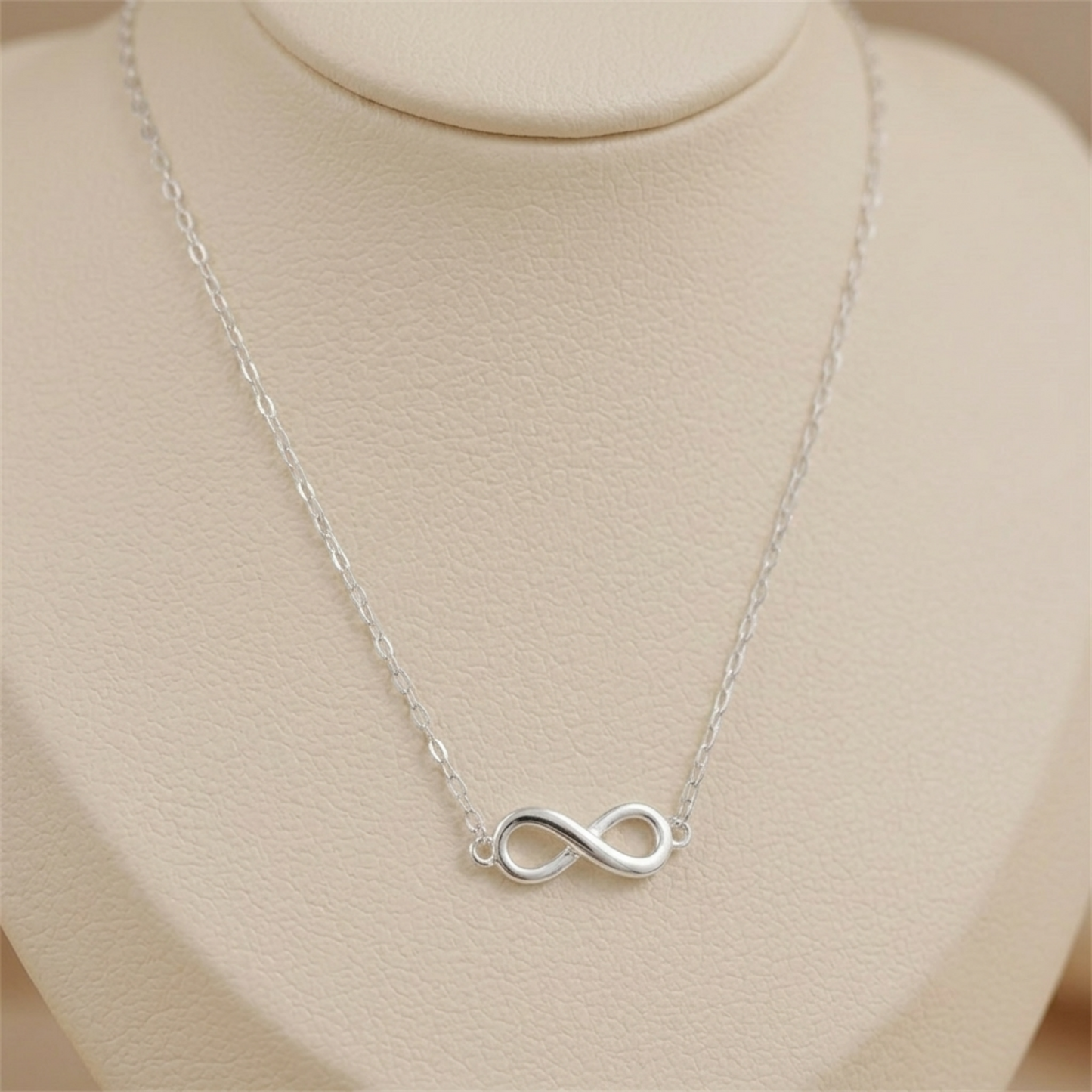 Silver Infinity Charm Necklace