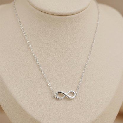 Silver Infinity Charm Necklace