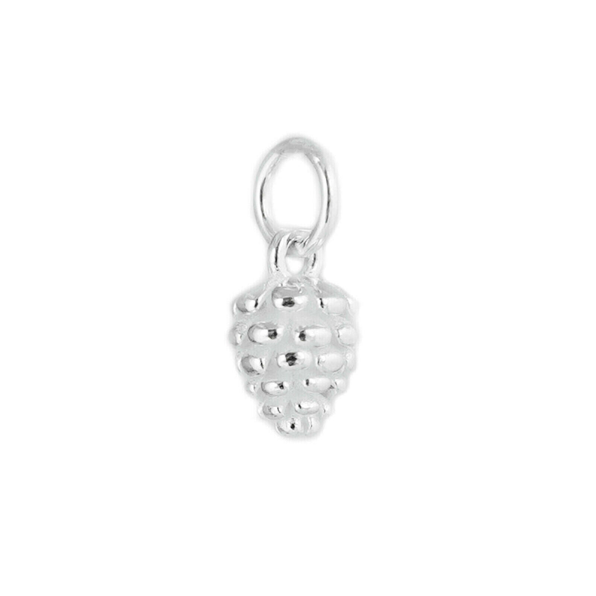 Silver Pinecone Charm Pendant