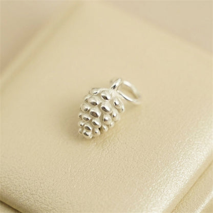 Silver Pinecone Charm Pendant