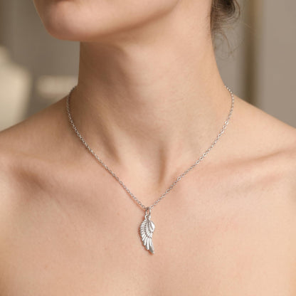 Sterling Silver Small Feather Angel Wing Charm Pendant For Necklace Bracelet Earrings