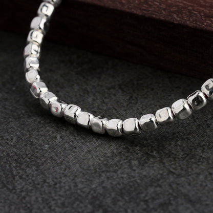 Sterling Silver 3mm Cube Spacer Beads 2mm Hole for DIY Bracelet Necklace