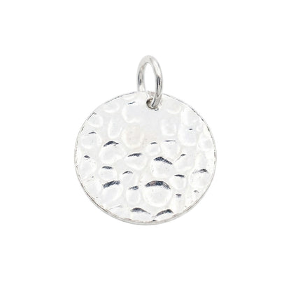 Organic Embossed Disc Pendant