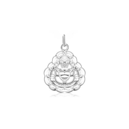 Fine Silver Happy Buddha Pendant