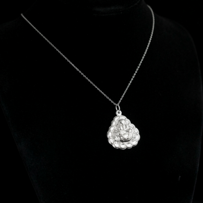 Fine Silver Happy Buddha Pendant