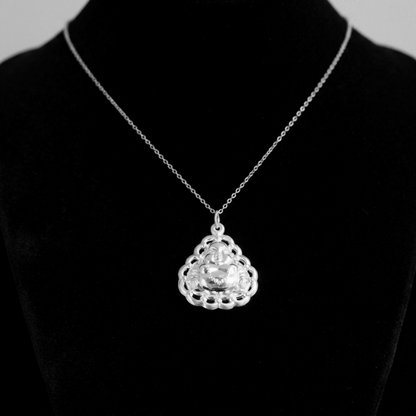 Fine Silver Happy Buddha Pendant