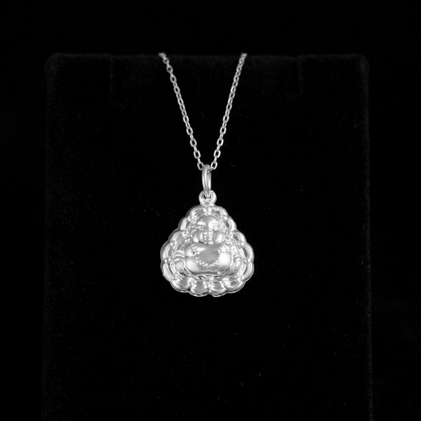Fine Silver Happy Buddha Pendant