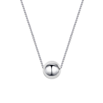 Sterling Silver Beaded Pendant Necklace (10mm Balls) - sugarkittenlondon