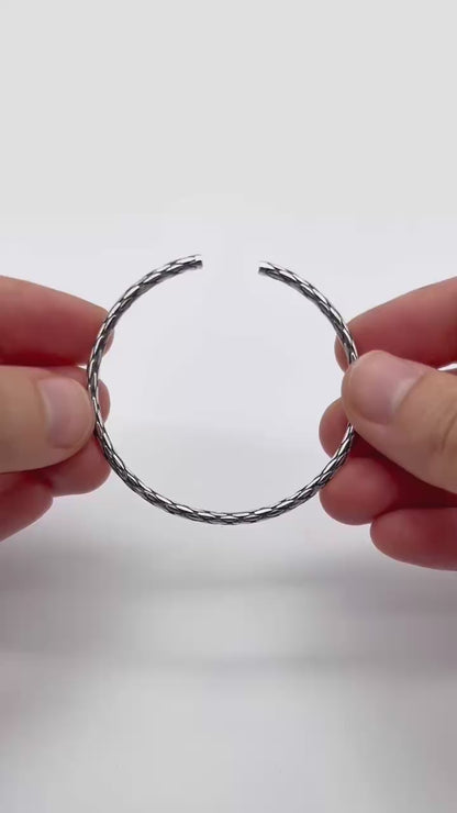 Snake Knot Cuff Bangle