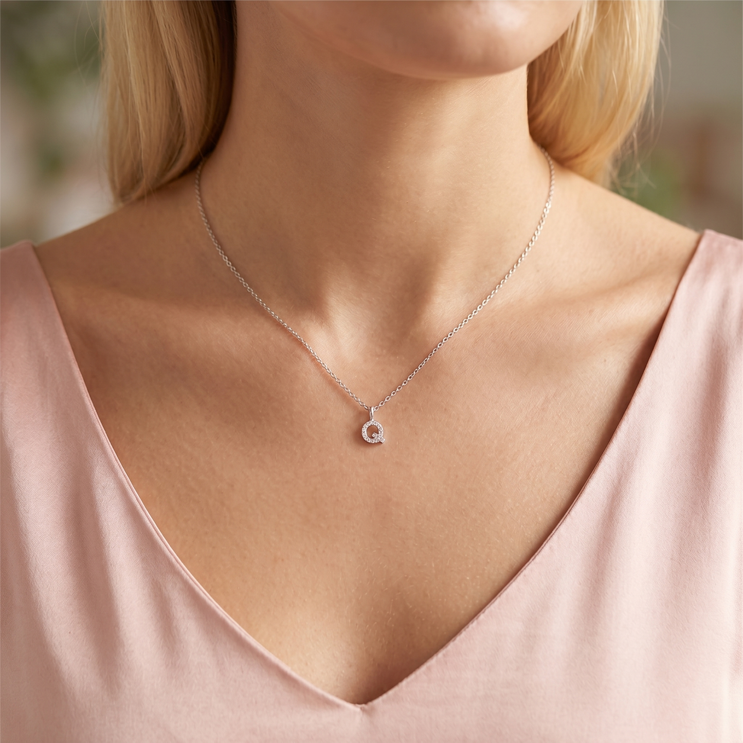 Sterling Silver Paved CZ MINI A-Z Letter Alphabet Initial DIY Charm Pendant