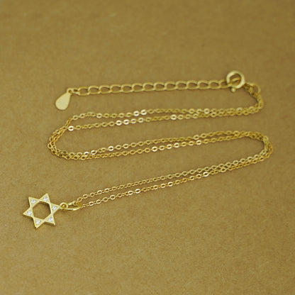 18K Gold on Sterling Silver Thin Belcher Chain Curb Chain Necklace - sugarkittenlondon