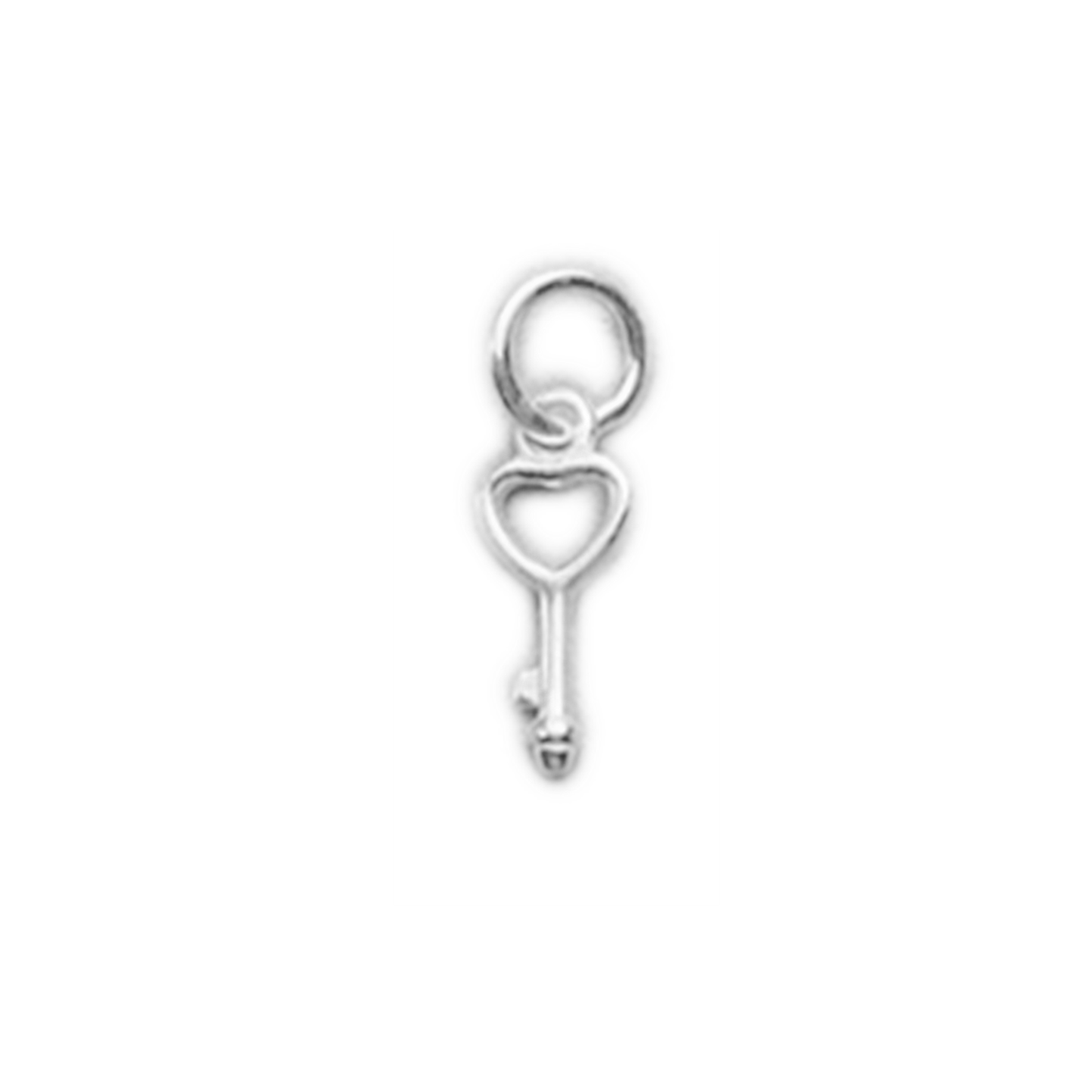 925 Sterling Silver Love Heart Lock and Key Charm Pendant - sugarkittenlondon