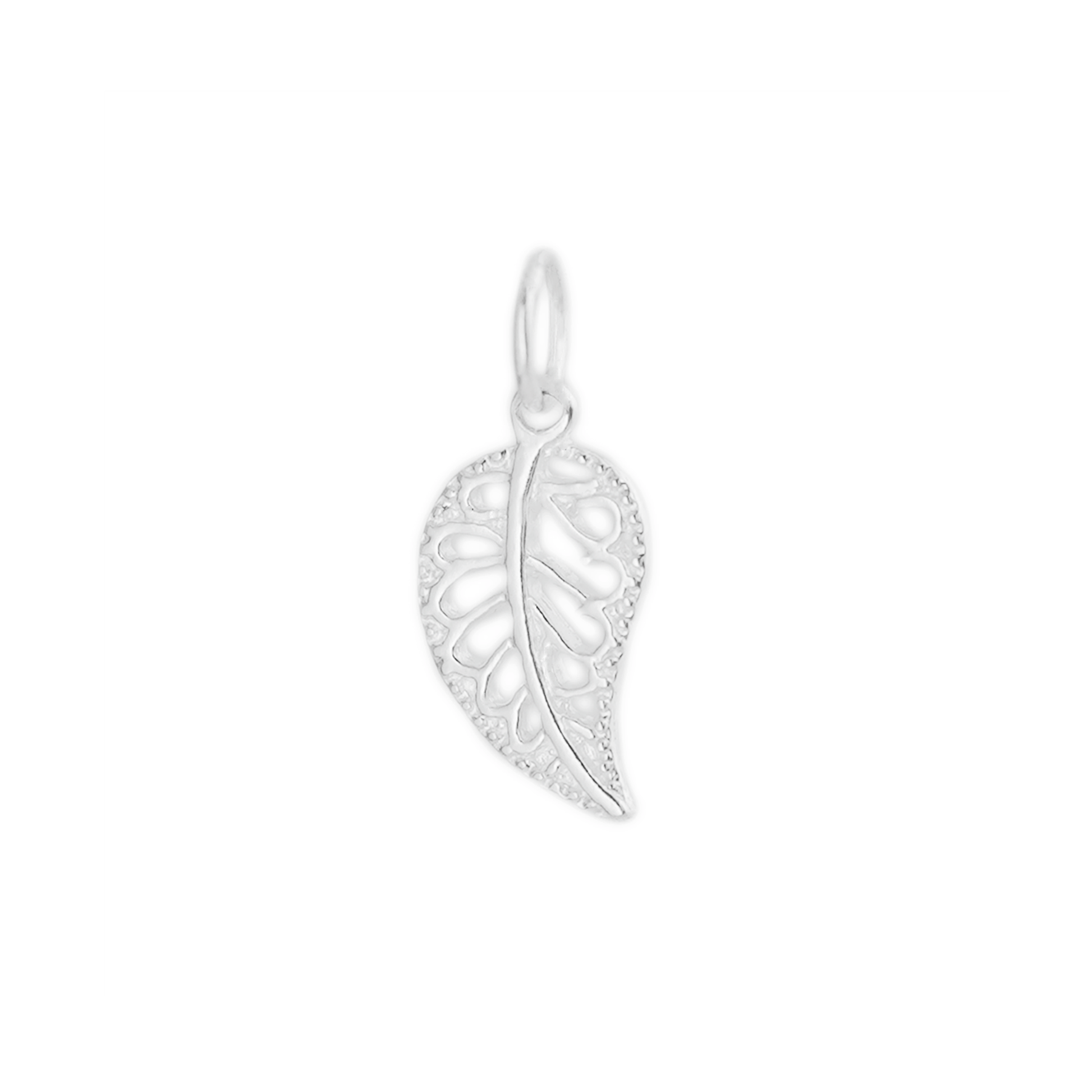 Sterling Silver Filigree Leaf Pendant for Necklace, Bracelet & Earrings - sugarkittenlondon